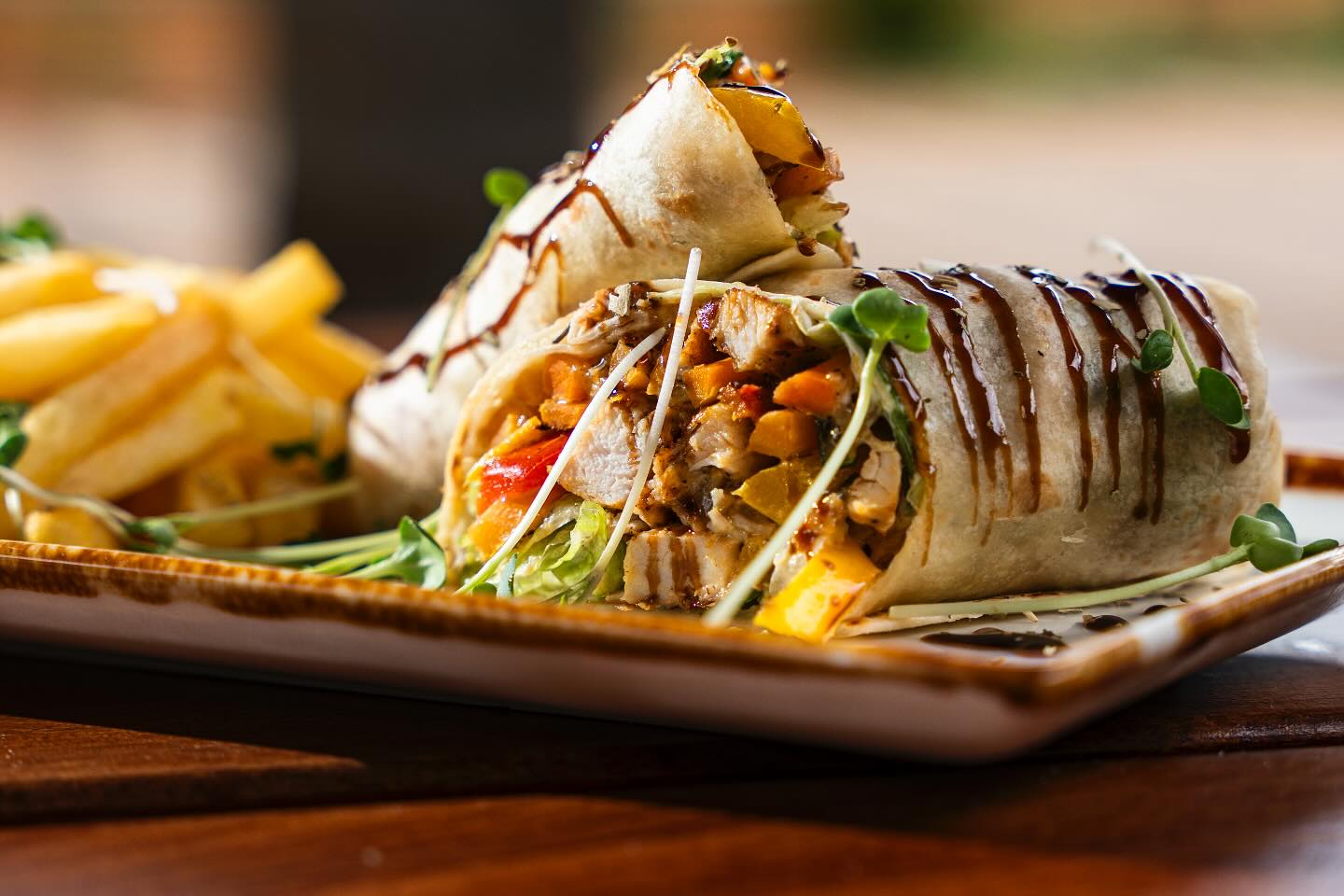 View across the main dining area